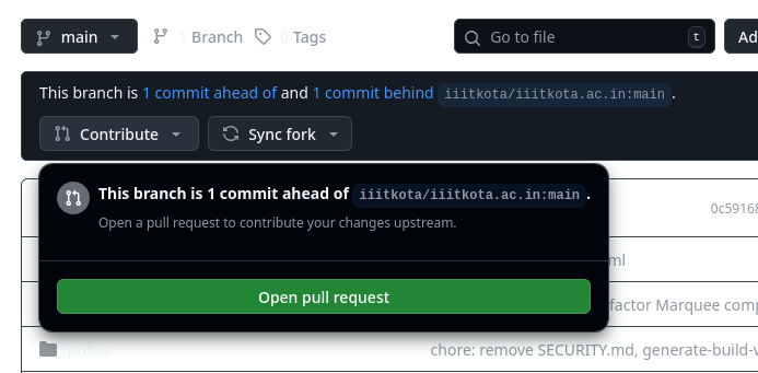 Create pull request image